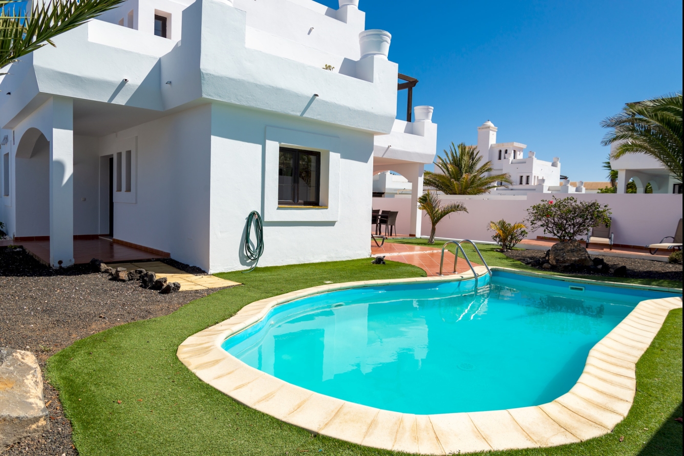 Belle et lumineuse villa avec piscine à Corralejo